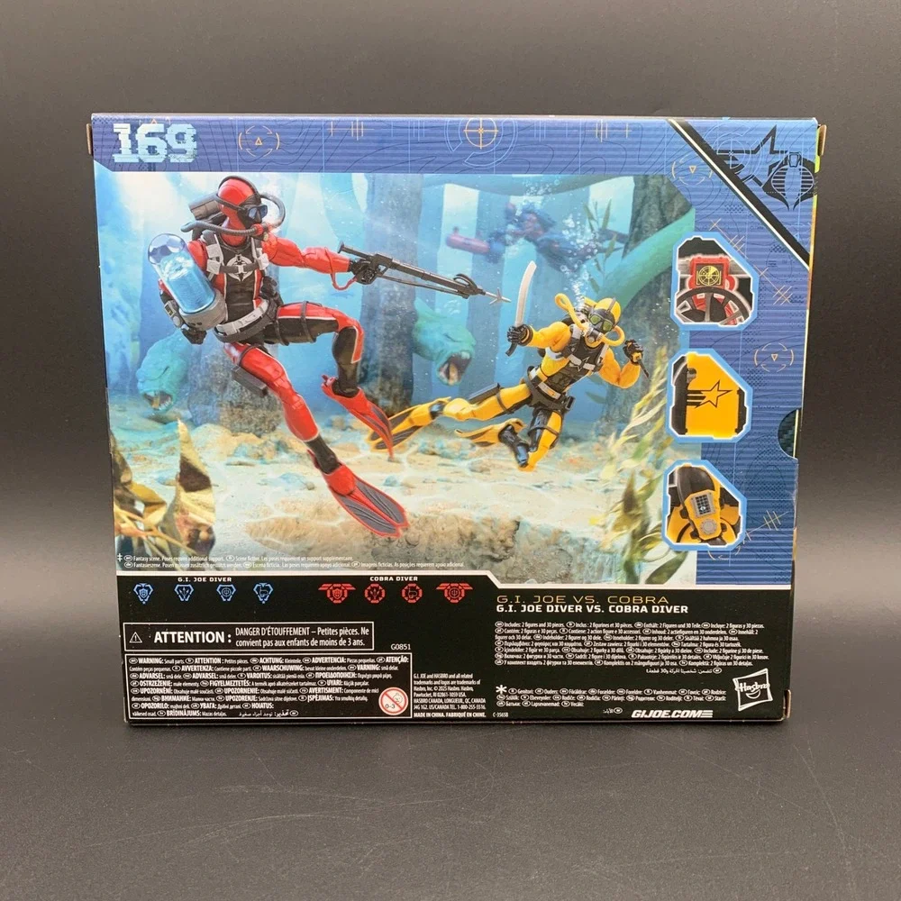 GI Joe Classified‎ Series Diver vs Cobra Diver Action Figure 2-Pack 169 G0851